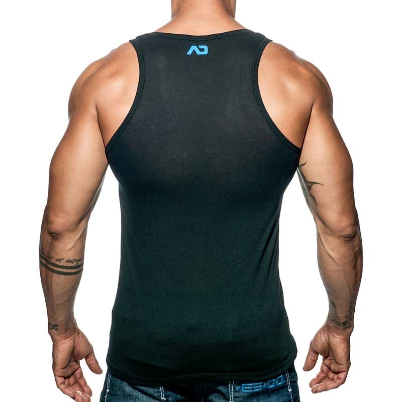 ADDICTED TANK TOP woof AD603 the beast is black