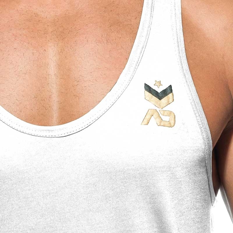 ADDICTED TANK TOP military AD611 base for everyone in white