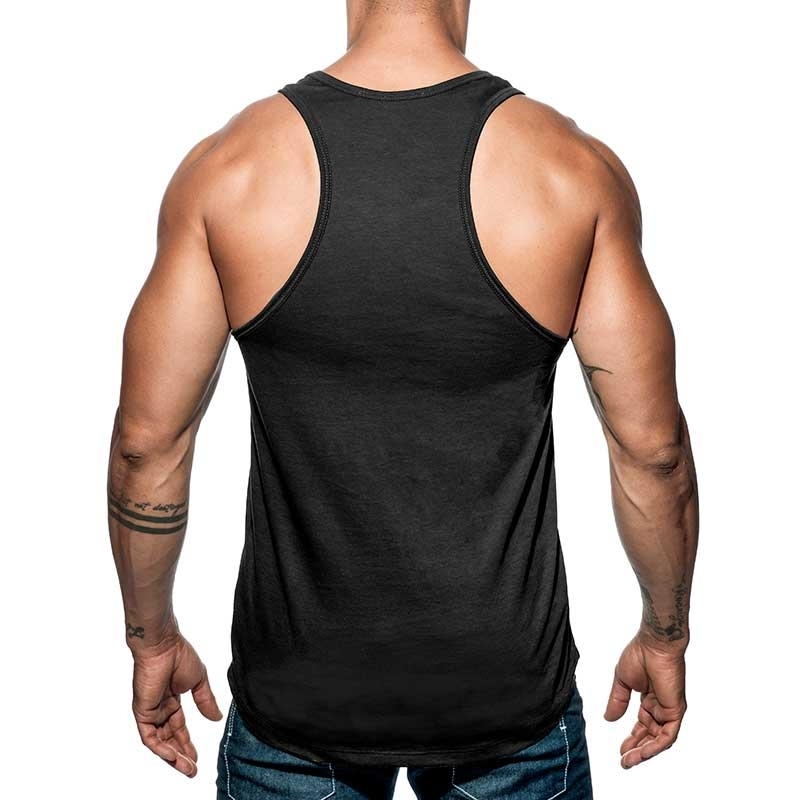 ADDICTED TANK TOP military AD611 base for everyone in black