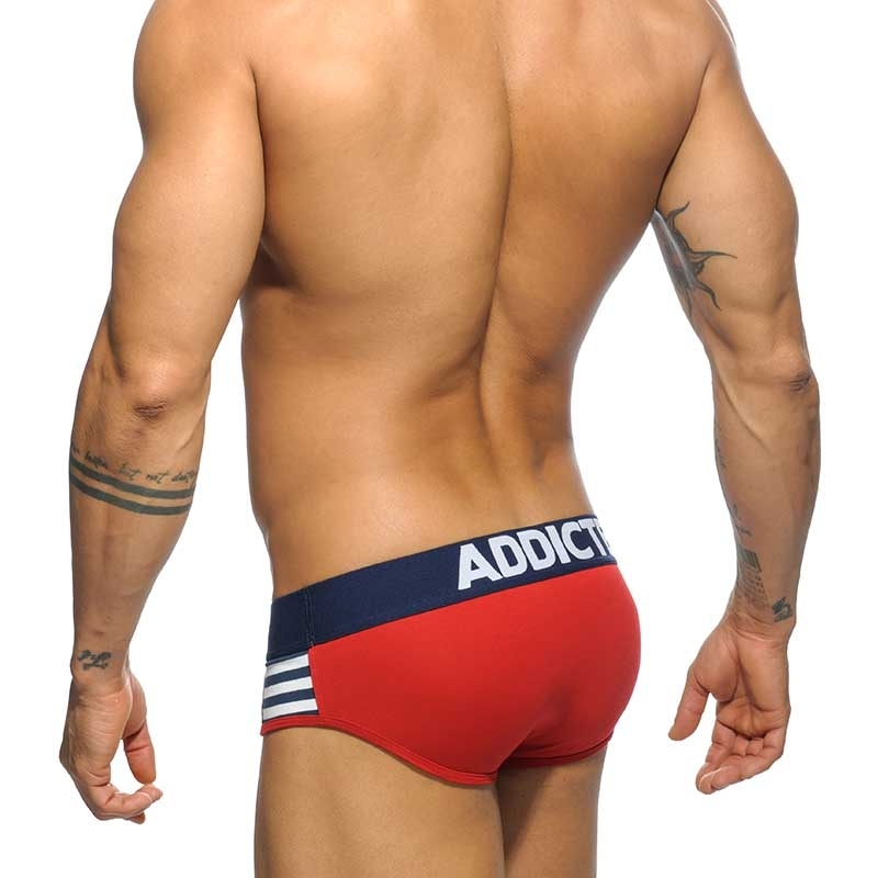 ADDICTED BRIEF sailor stripes AD510 with red ship bow