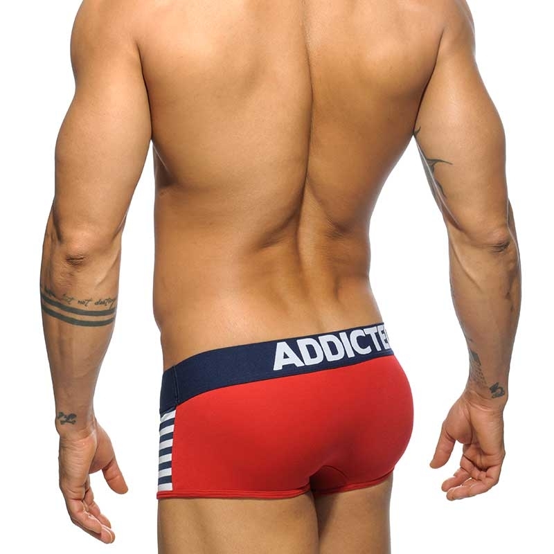 ADDICTED PANTS sailor stripes AD511 with red ship bow