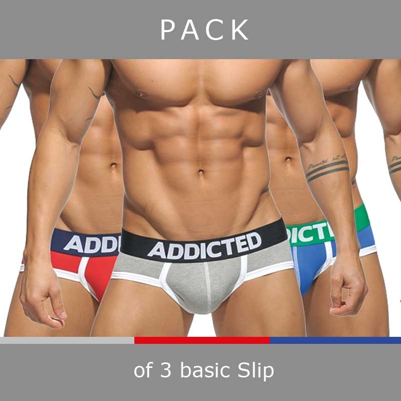 ADDICTED BRIEF basic AD301P in a 3-value pack
