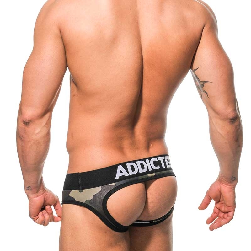 ADDICTED BRIEF army AD007 backless Elite camouflage