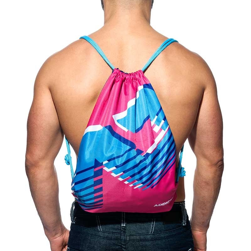 ADDICTED RUCKSACK basic sport AD658 bicolor backpack pink-navy
