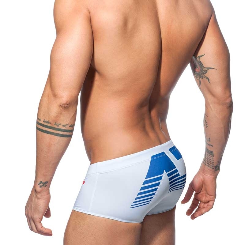 ADDICTED BADEBOXER ad Digital ADS154 basic mini hot Pants in white