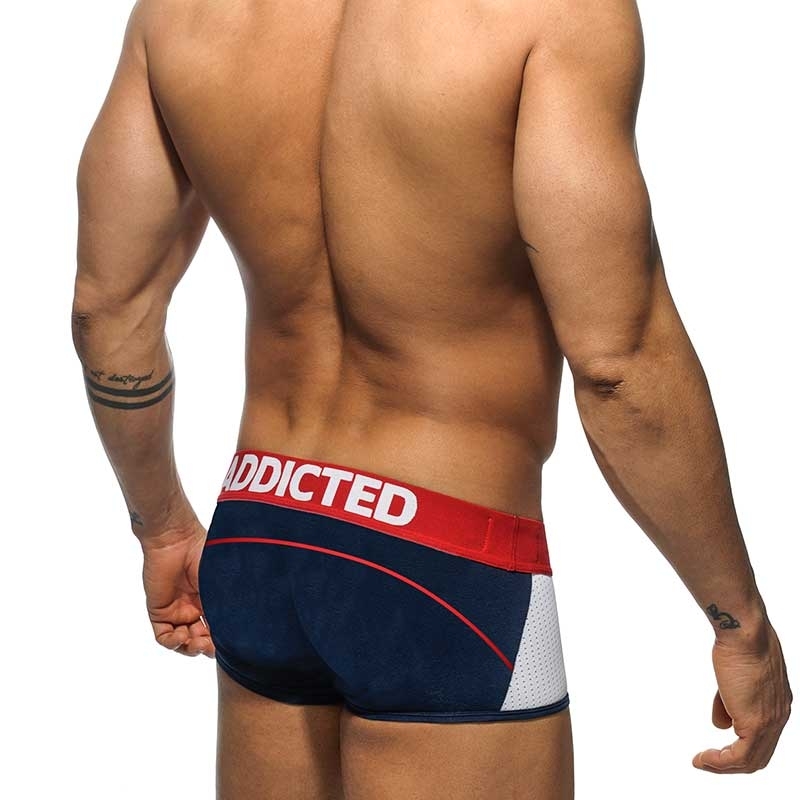 ADDICTED BOXER piping contrast AD431 with white mesh strap