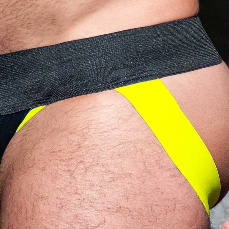 AD-FETISH JOCKstrap big ribbed ADF84 with straps in yellow
