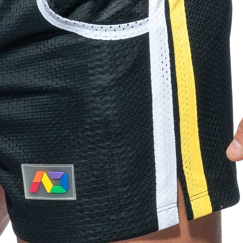 ADDICTED BADESHORTS mesh Rainbow ADS178 casual Beach Hose in black