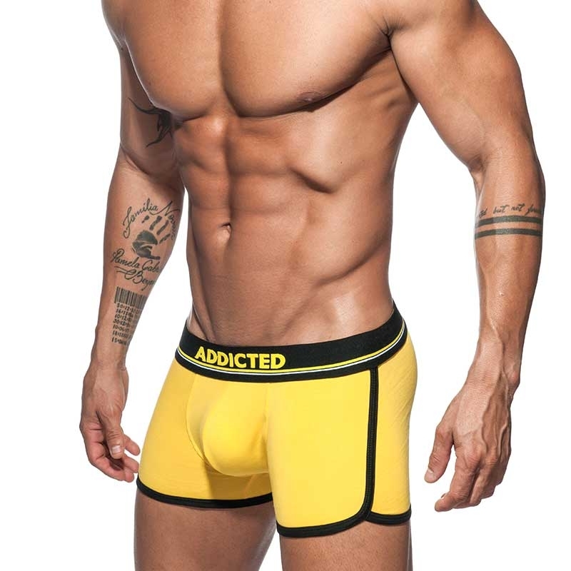 ADDICTED trunks PANTS wavy AD729 swinging in yellow