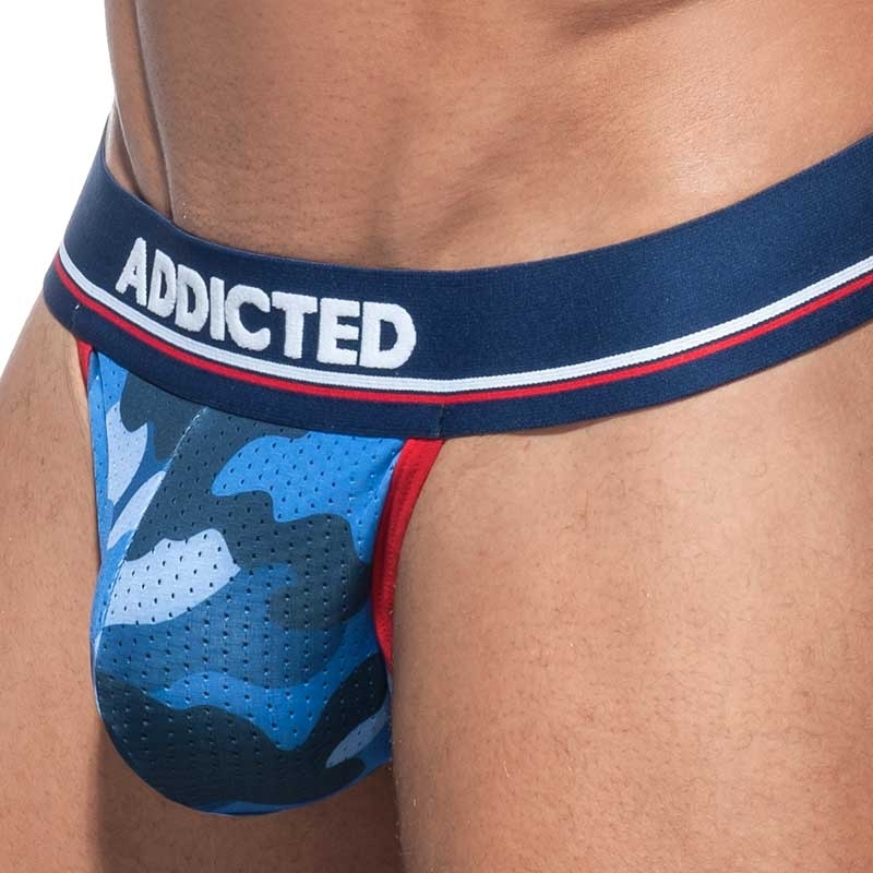 ADDICTED STRING mesh AD701 push-up camouflage in dark blue