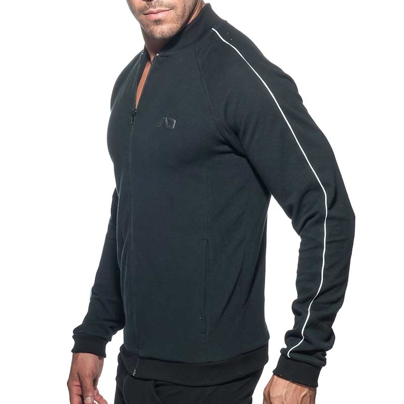 ADDICTED SWEAT JACKET AD725 combines JACQUET in black