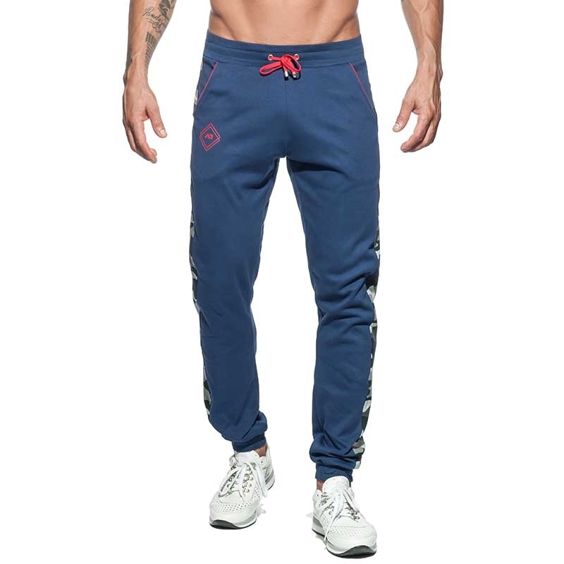 ADDICTED SPORT PANTS Sport AD661 camouflage in dark blue