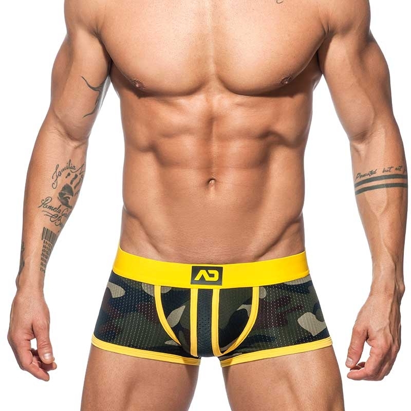 ADDICTED BOXER camouflage AD765 stripes in yellow