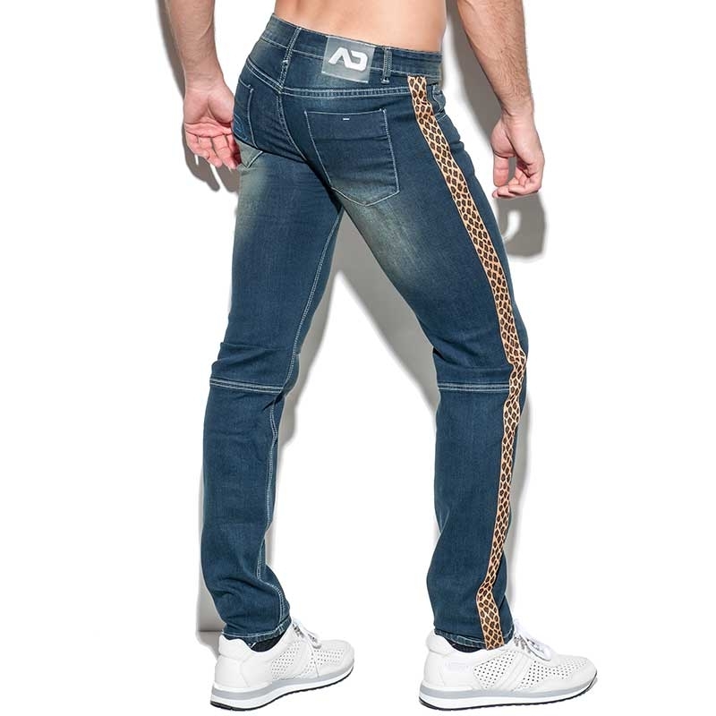 ADDICTED JEANS PANT Leopard AD772 muscle fit in dark blue
