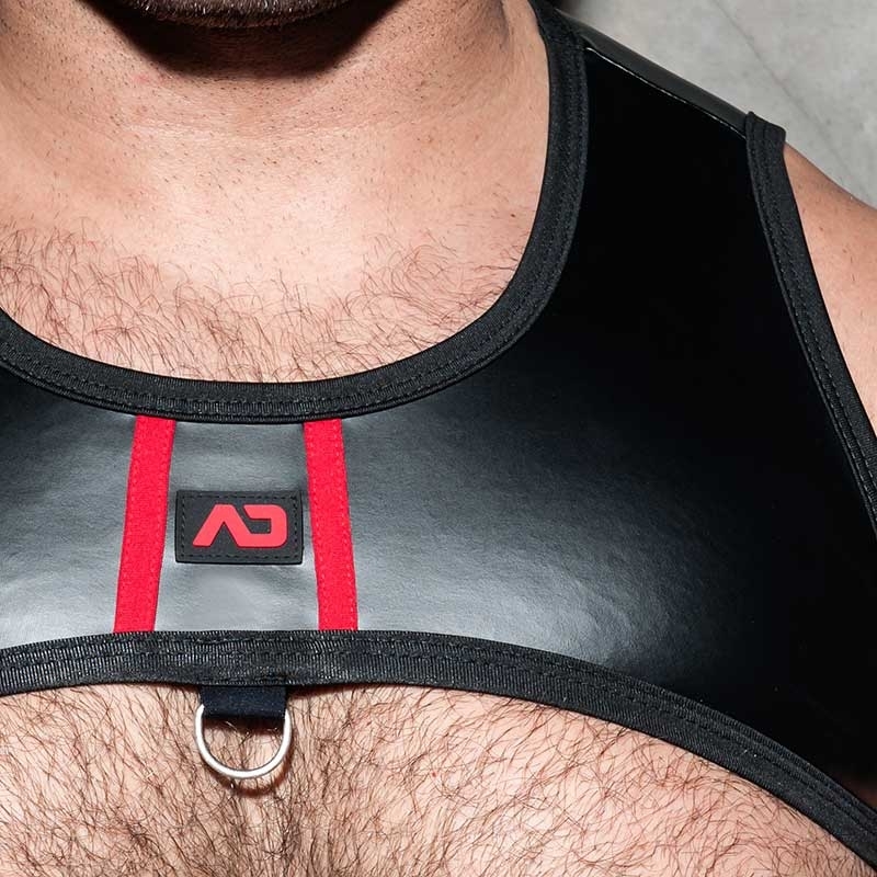 AD-FETISH wet HARNESS carabiner ADF110 stripe code red