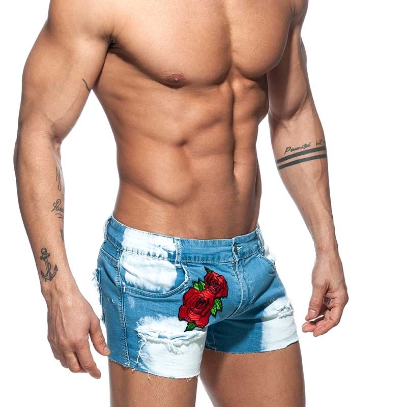 ADDICTED Jeans SHORTS Rose AD790 extremely used look