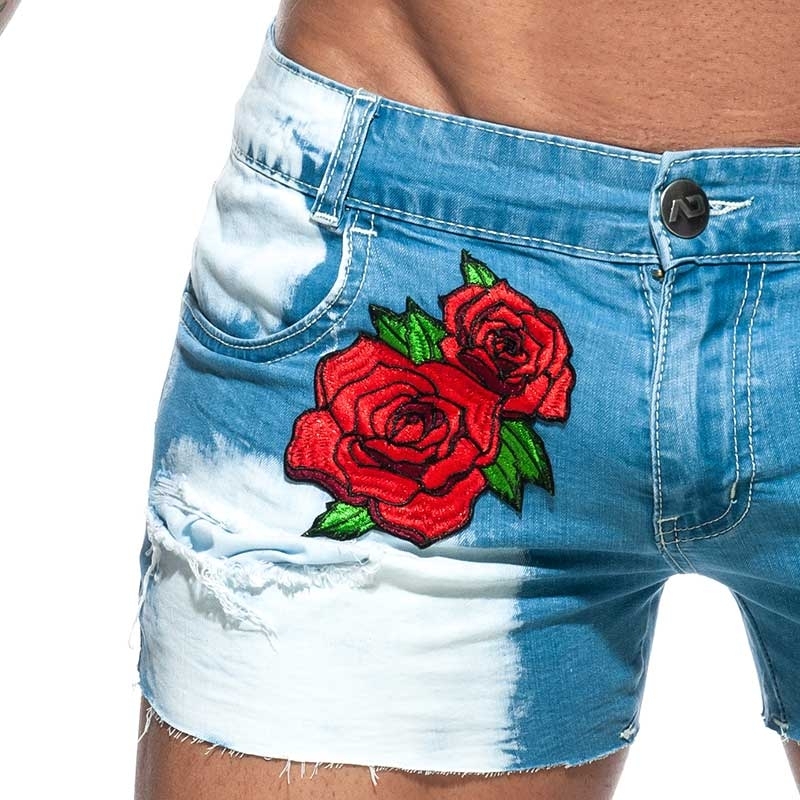 ADDICTED Jeans SHORTS Rose AD790 extremely used look