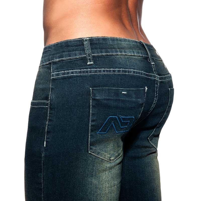 ADDICTED JEANSHOSE Push-Up AD804 Muskel Fit in dunkelblau