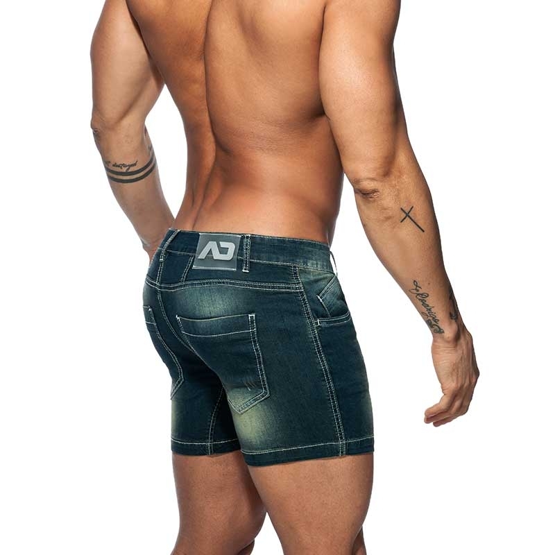 ADDICTED Jeans SHORTS Push-Up AD803 Po-Muskel Fit in dunkelblau