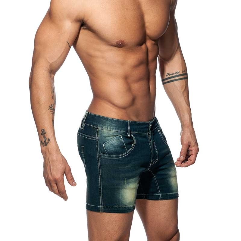 ADDICTED Jeans SHORTS Push Up AD802 Ass-Muscle Fit in dark blue