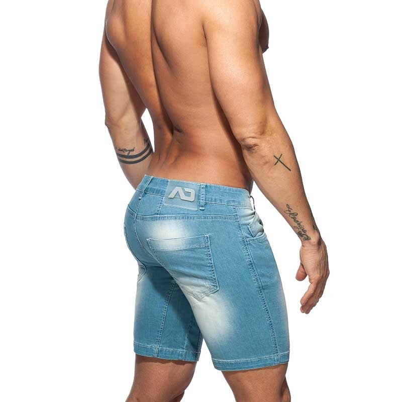 ADDICTED Jeans SHORTS Push-Up AD802 Ass-Muscle Fit in blue