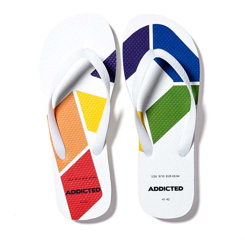 ADDICTED SANDALS Rainbow AD795 toes separator in white