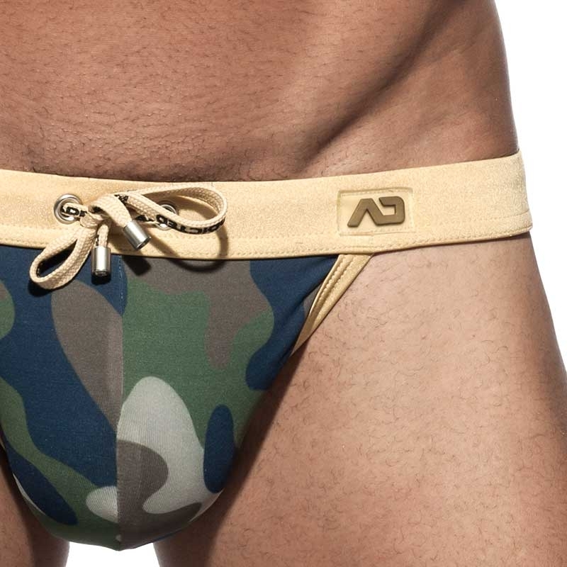 ADDICTED bikini SWIM BRIEF camouflage ADS188 in olive