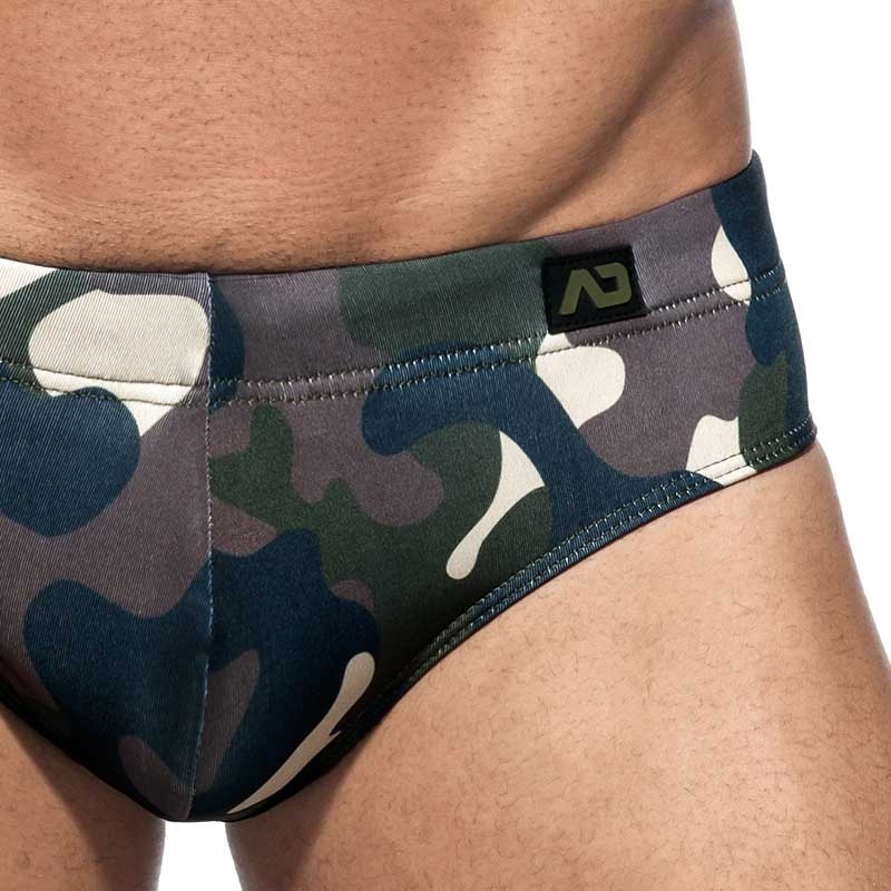 ADDICTED BADESLIP camouflage ADS130 Push-Up in oliv green