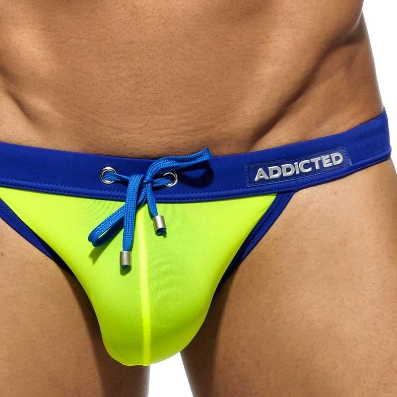 ADDICTED bikini BADESLIP sexy ADS065 in neon gelb