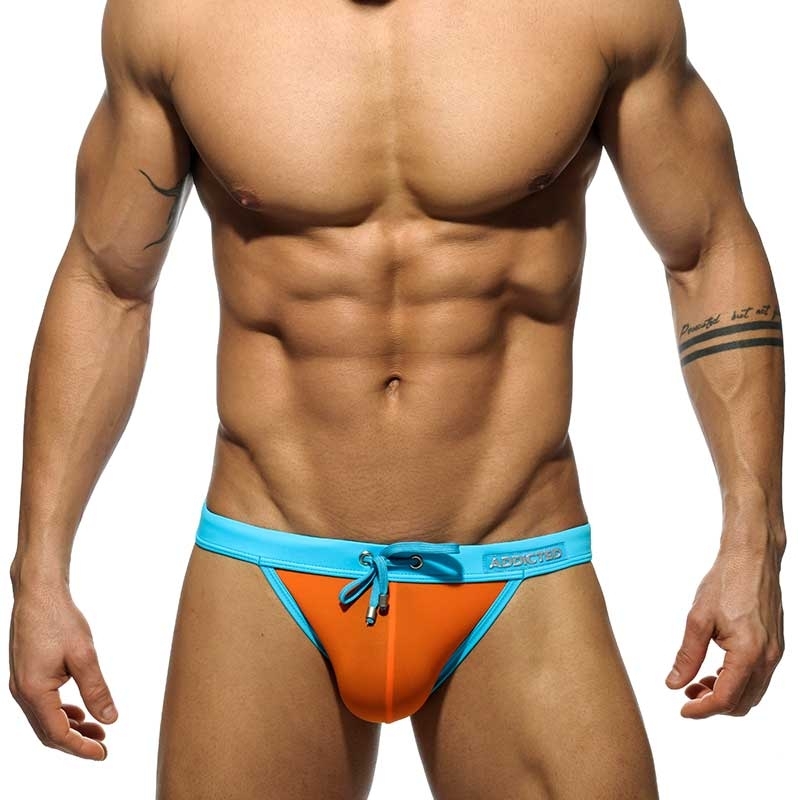 ADDICTED bikini SWIM BRIEF sexy ADS065 in orange