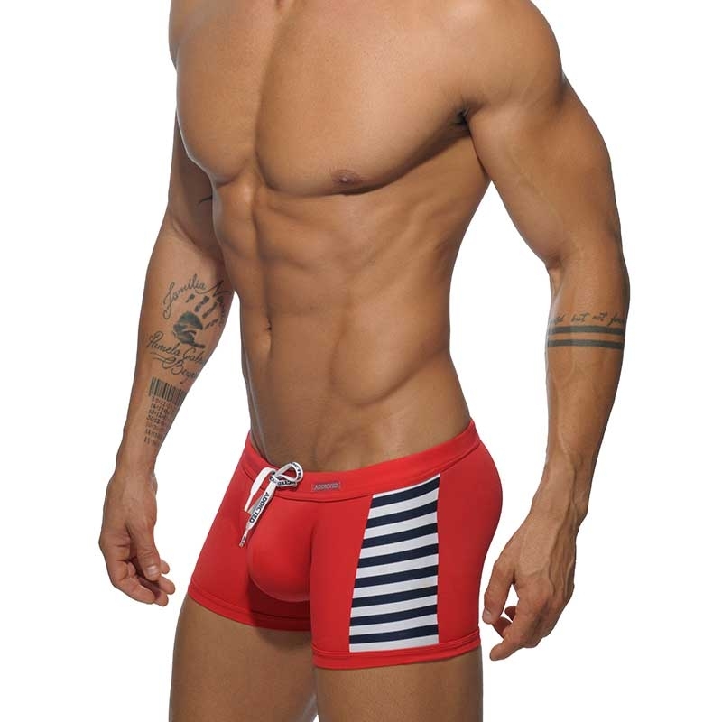ADDICTED trunks SWIM BOXER sea surf ADS107 push-up in red