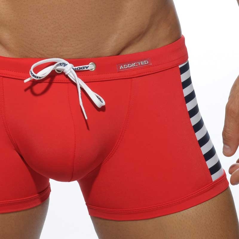 ADDICTED trunks BADEPANTS Brandung ADS107 Push-Up in rot