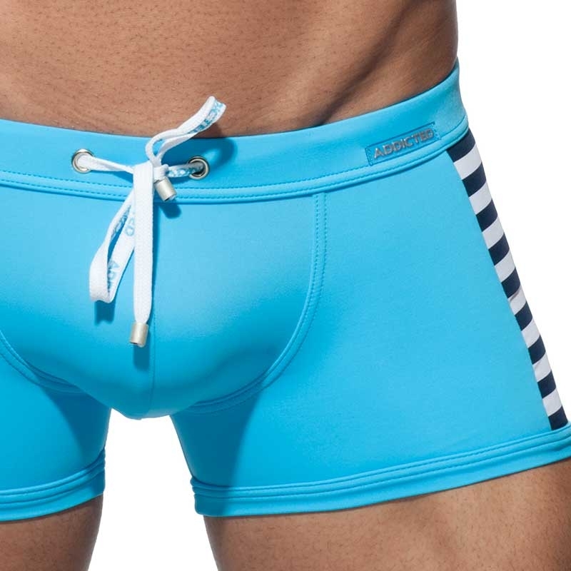 ADDICTED trunks SWIM BOXER sea surf ADS107 push-up in turquoise