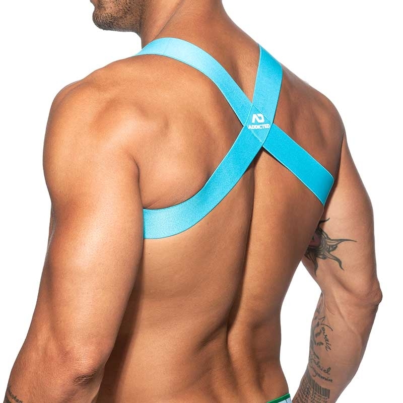 ADDICTED HARNESS Spinne AD814 Schulter bondage in turquoise