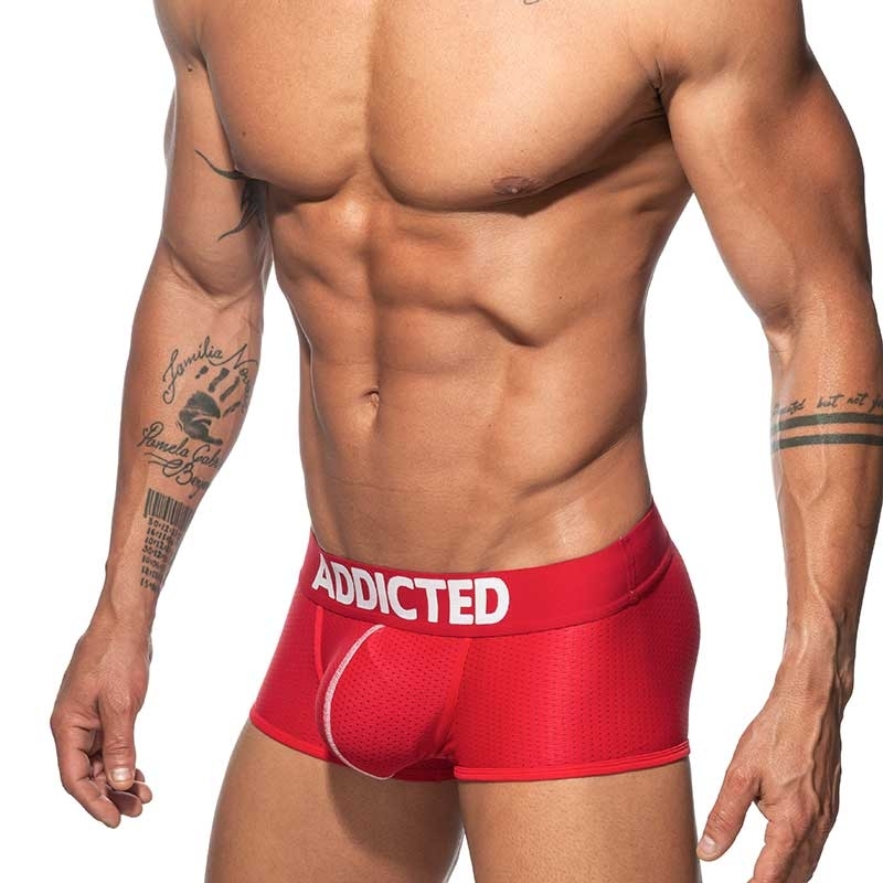 ADDICTED PANTS mesh AD806 Push-Up in rot