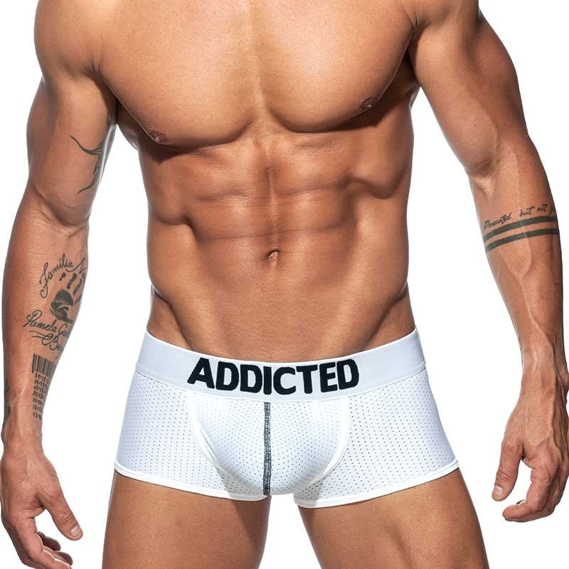 ADDICTED PANTS mesh AD806 Push-Up in weiss
