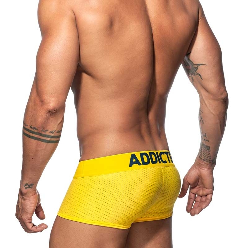 ADDICTED BOXER mesh AD806 Push-Up in yellow