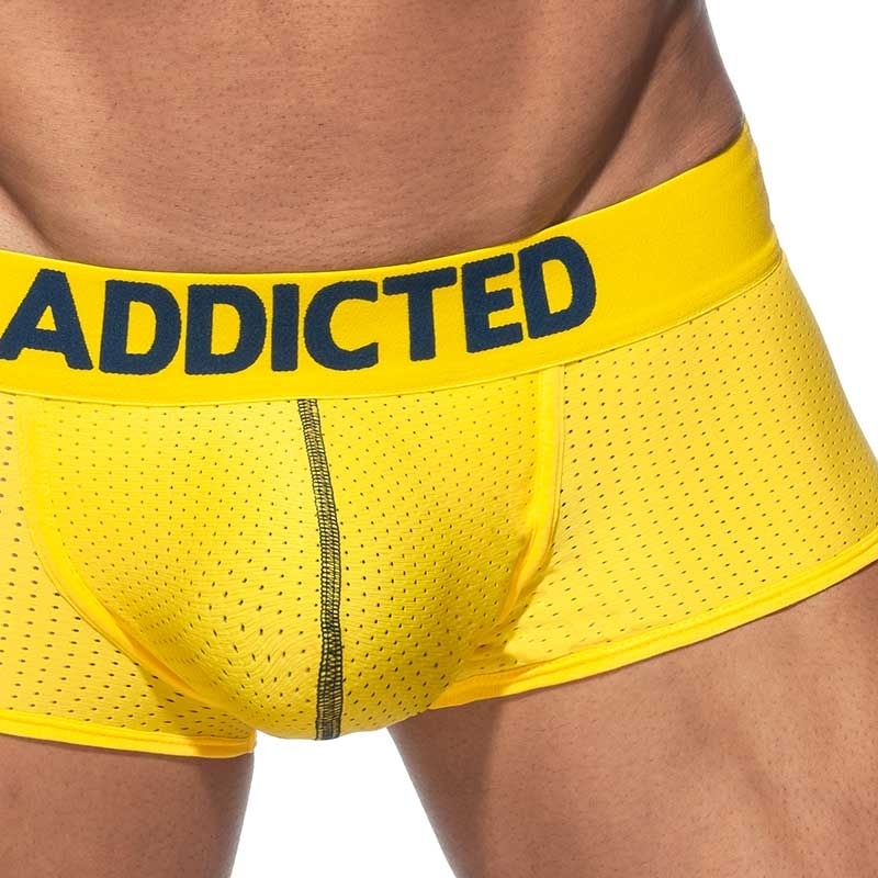 ADDICTED BOXER mesh AD806 Push-Up in yellow