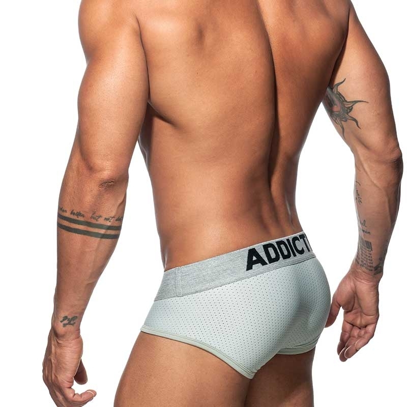 ADDICTED BRIEF mesh AD805 Push-Up in silver