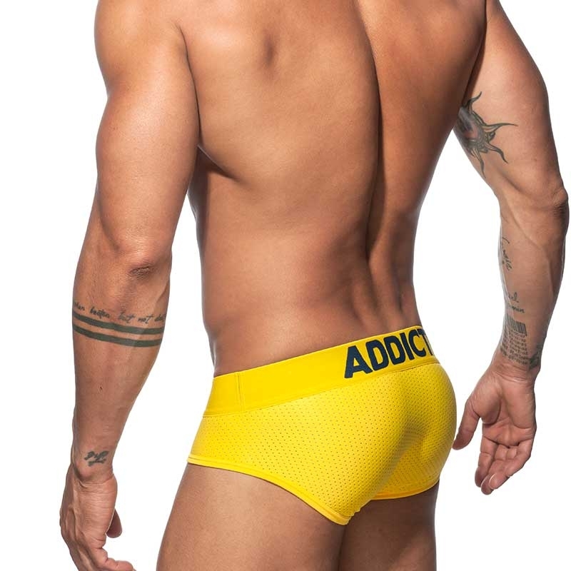 ADDICTED BRIEF mesh AD805 Push-Up in yellow