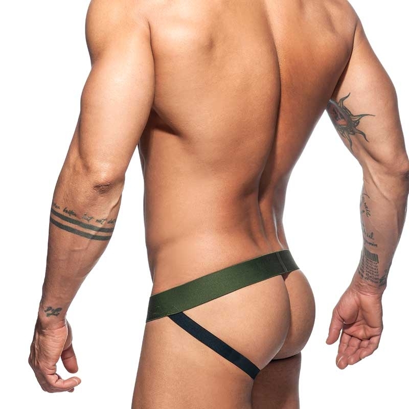 ADDICTED JOCKstrap used AD813 camouflage in olive green