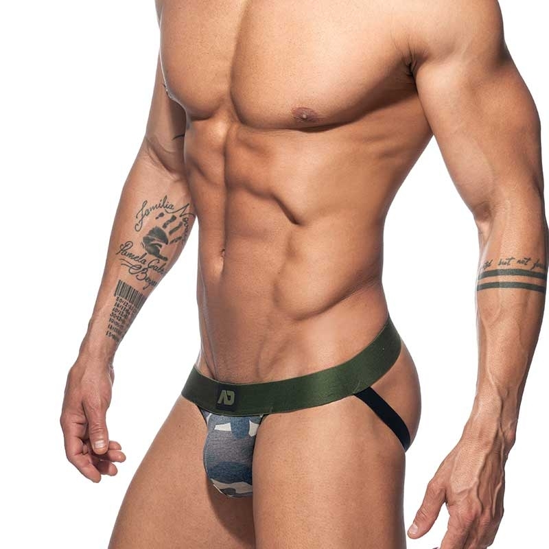 ADDICTED JOCKstrap used AD813 camouflage in olive green