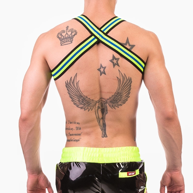 BARCODE Berlin HARNESS 91668 Player in neon green with blue