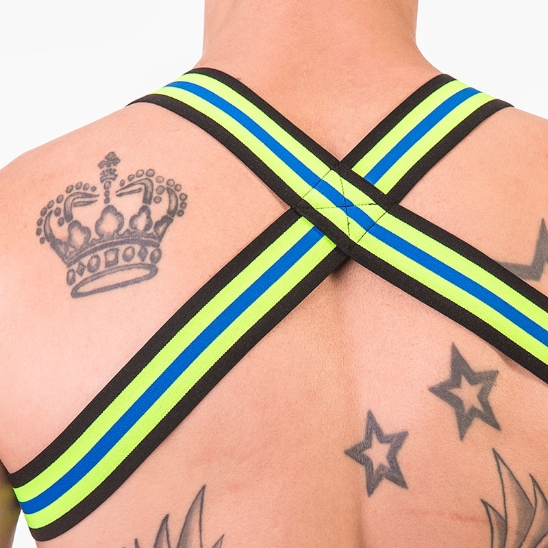 BARCODE Berlin HARNESS 91668 Player in neon green with blue