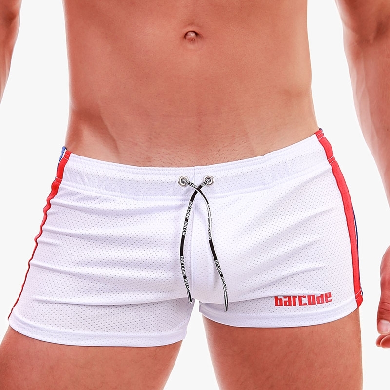 BARCODE Berlin SHORTS perforated 91679 Push-Up in white