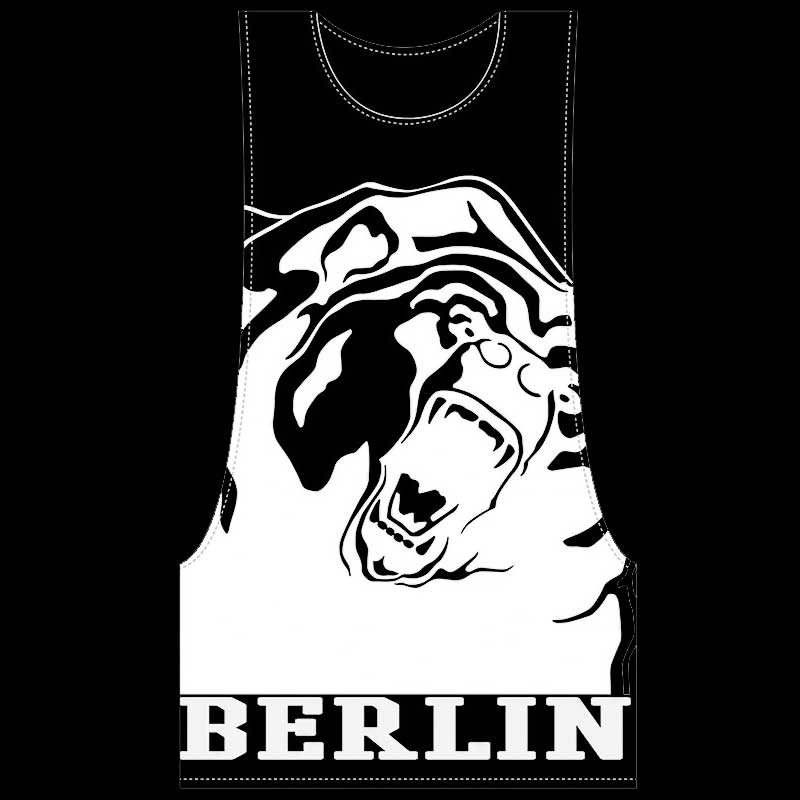 BARCODE Berlin TANKTOP wilder Grizzly 91125 in schwarz