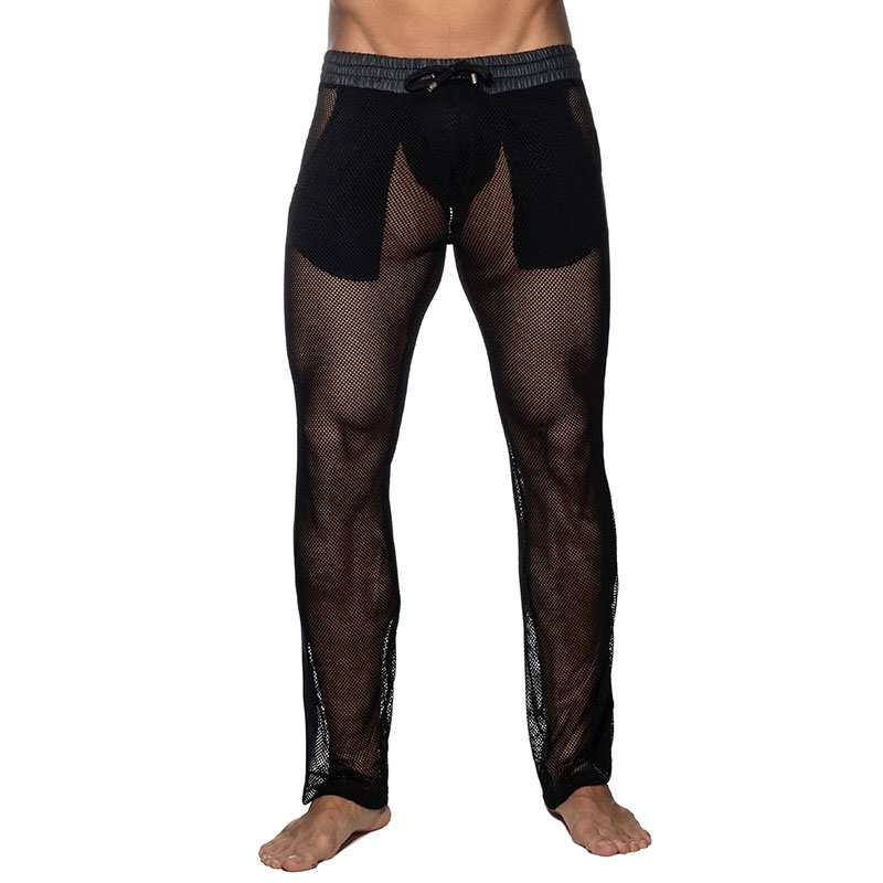 ADDICTED wet mesh PANT AD963 lift-up in black