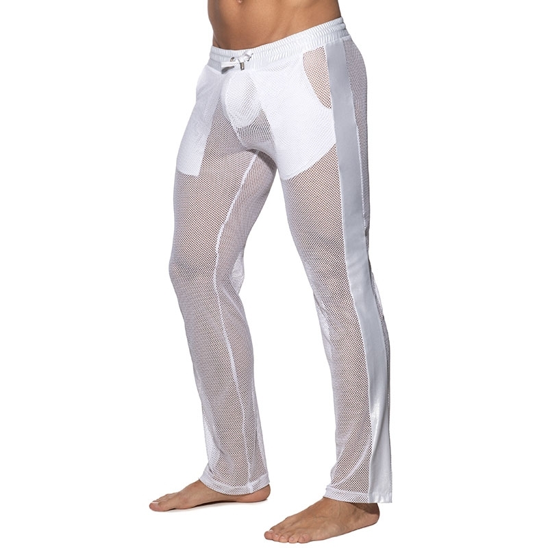 ADDICTED wet mesh PANT AD963 lift-up in white