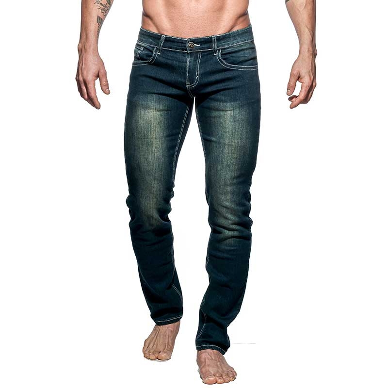 ADDICTED JEANS PANT basic AD636 muscle fit in dark blue