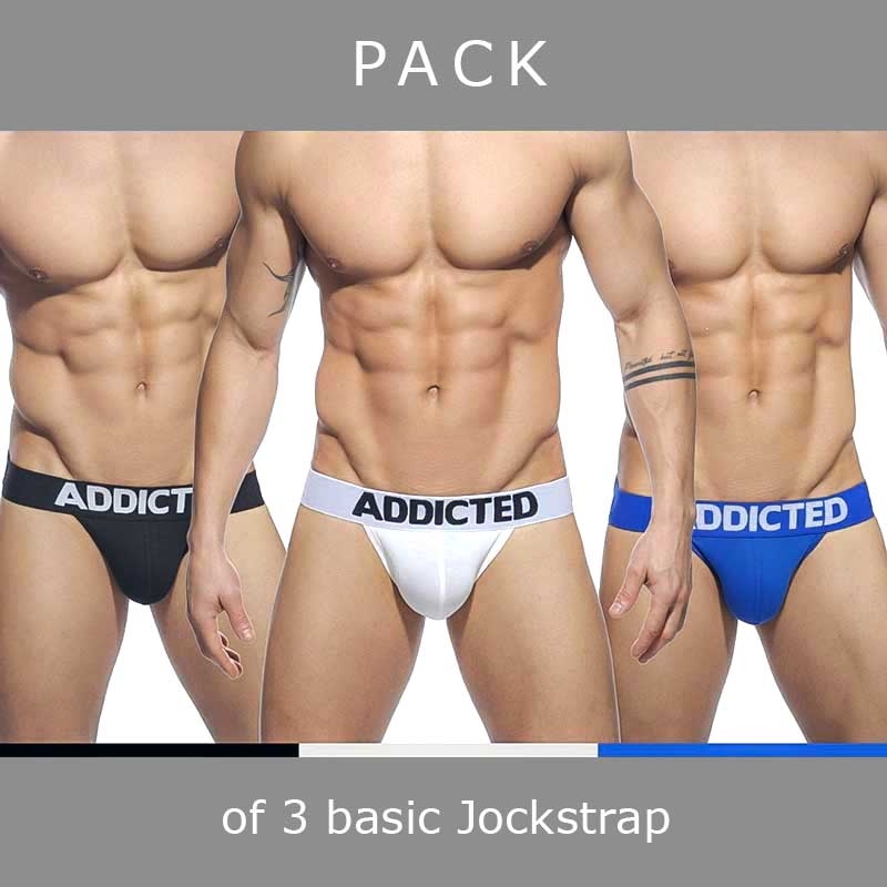 ADDICTED JOCKstraps AD422P in a 3-value pack
